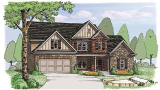 New construction Single-Family house 1210 Birch Wy, Loganville, GA 30052 plan The Kirkland | Front Entry - image