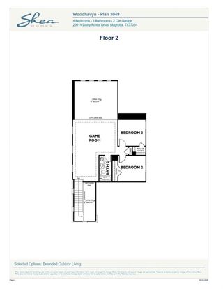 New construction Single-Family house 29941 Stony Forest Dr, Magnolia, TX 77354 plan 3049 Elevation C - image