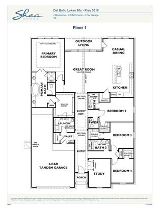 New construction Single-Family house 5222 Timpson Dr, Manvel, TX 77578 plan 5019 Elevation A - image