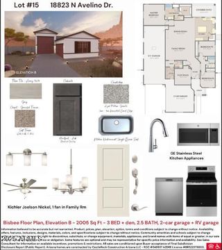 New construction  house 18823 N Avelino Dr, Maricopa, AZ 85138 plan Bisbee - image