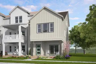 New construction Townhouse house 1110 Lamplighter Dr, Raleigh, NC 27604 plan Red Rocks - image
