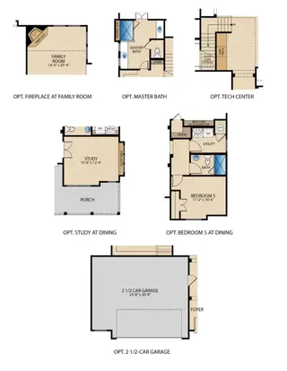New construction Single-Family house 105 Wagon Spoke Wy, Liberty Hill, TX 78642 plan Dormer First - image