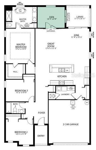 New construction Single-Family house 5959 E Waverly St, Inverness, FL 34452 plan The 1443 - image