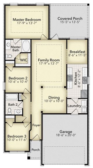 New construction  house 12099 Emerald Heights Ln, Pensacola, FL 32506 plan Plan 1425 - image