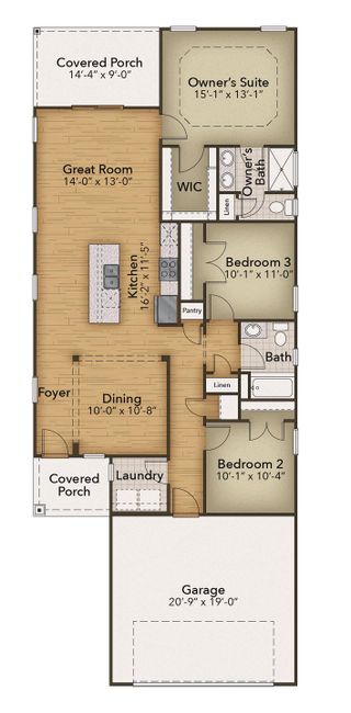 New construction Single-Family house 1241 Saxton Ct, Myrtle Beach, SC 29579 plan The Orchid - image