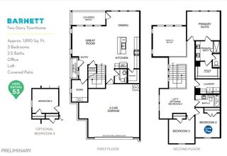 New construction Townhouse house 2020 Cora Ivy Lane, Round Rock, TX 78665 Barnett Plan- photo