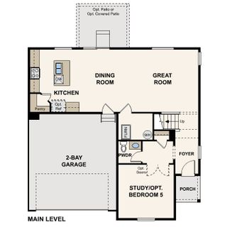 New construction Single-Family house 42571 Kinloch Trl, Elizabeth, CO 80107 plan Powell - image