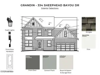 New construction Single-Family house 334 Sheephead Bayou Dr, Panama City Beach, FL 32407 plan Grandin - image