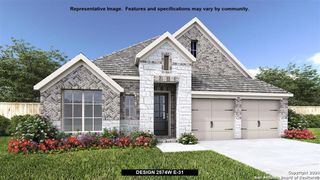 New construction Single-Family house 12724 Apollo Creek, San Antonio, TX 78245 Design 2574W- photo