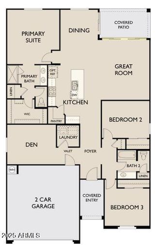 New construction  house 7594 W Avenida Del Rey, Peoria, AZ 85383 plan Marigold - image