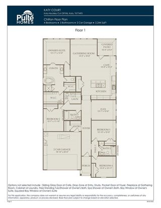 New construction Single-Family house 3846 Conner Dr, Katy, TX 77493 plan Chilton - image