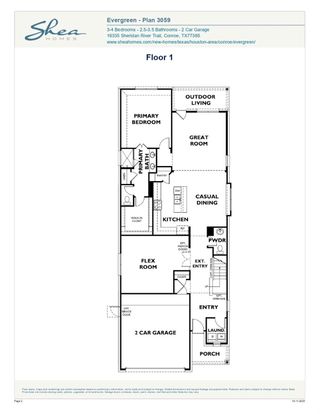 New construction Single-Family house 13135 Hidden Village Ct, Conroe, TX 77302 plan 3059 Elevation B - image