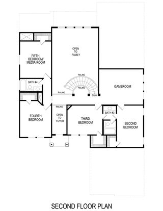 New construction Single-Family house 961 Georgetown Pl, Prosper, TX 75078 plan Broadcrest FSW (w/Media or Opt 6th BR) - image