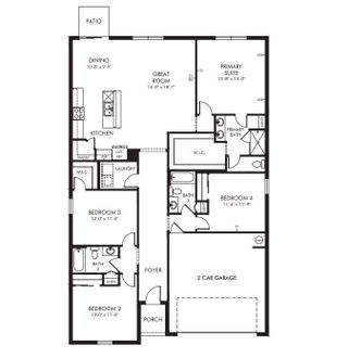 New construction  house 3253 Viceroy Ct, Poinciana, FL 34759 plan Hibiscus - image