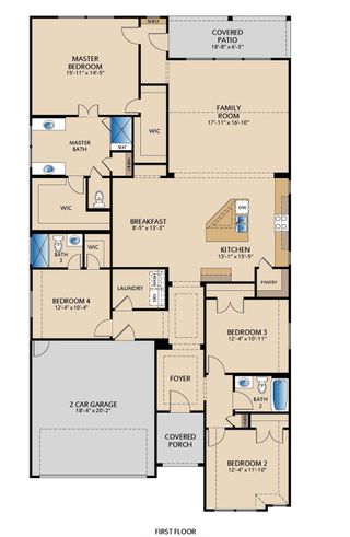 New construction  house 402 Judson St, Bertram, TX 78605 plan Kelley - image