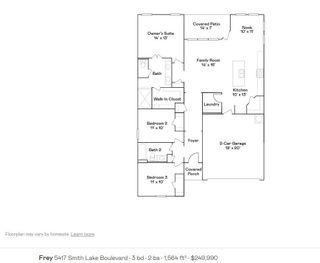 New construction house 5417 Smith Lake Blvd, Bryan, TX 77807 plan Frey - image