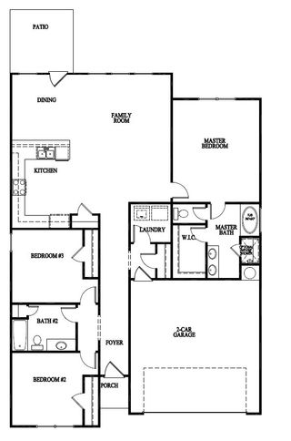 New construction Single-Family house Hinesville, GA 31313 plan The Saunders - image