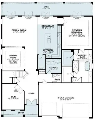 New construction Single-Family house 3233 Wolf Lake Ave, Apopka, FL 32712 plan Tradewinds Fl - image
