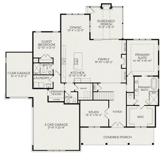 New construction Single-Family house 758 Mollie Meadow Dr, Zebulon, NC 27597 plan Hamilton American Farmhouse - image