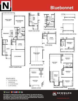 New construction Single-Family house 5302 Getty Ln, Iowa Colony, TX 77583 plan Bluebonnet - image