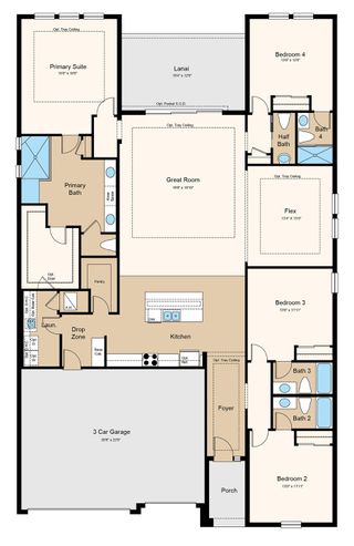 New construction house 1212 Teal Creek Dr, Saint Cloud, FL 34771 plan Saint Croix - image