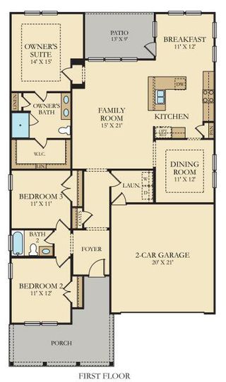 New construction house 1027 Riverbed Retreat Ln, Summerville, SC 29472 plan Litchfield II - image