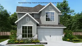New construction Single-Family house 248 Menlo Bnd, Santa Rita Ranch, TX 78628 plan 2407E - image