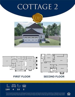 New construction Single-Family house 1293 Harmony Bnd, Watkinsville, GA 30677 plan Cottage 2 - image