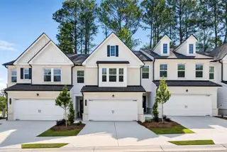 New construction Townhouse house 893 Rainwater Trce, Lawrenceville, GA 30044 plan Hawkins - image