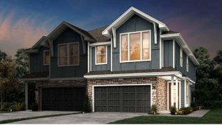 New construction Townhouse house 12706 Dog Canyon Trail, Cypress, TX 77433 Bagby II- photo