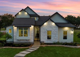 New construction house 103 Timberwilde Dr, Georgetown, TX 78633 plan Polperro - image