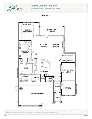 New construction Single-Family house 5319 Timpson Dr, Manvel, TX 77578 plan Plan 5051 Elevation C - image