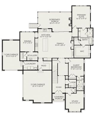 New construction  house 11325 Royal Amber Wy, Raleigh, NC 27614 plan Custom - image