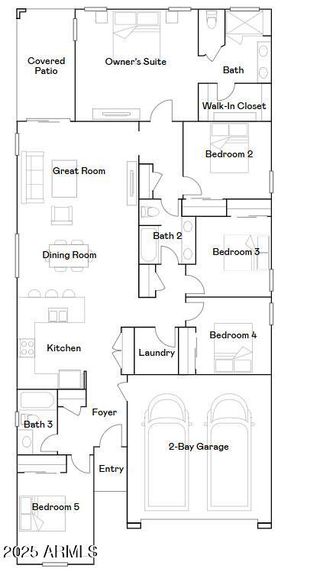 New construction  house 3009 N 97Th Dr, Phoenix, AZ 85037 plan Lewis Plan 3575 - image