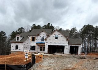 New construction Single-Family house 1421 Willowbend Pl, Monroe, GA 30655 plan (GA) Woodmont A 3 Front Entry - image