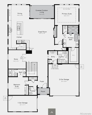 New construction Single-Family house 5620 Hickory Oaks Trail, Castle Rock, CO 80104 Columbine- photo