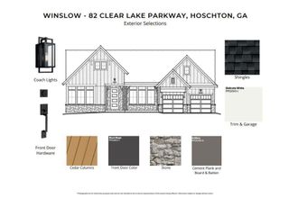 New construction  house 82 Clear Lake Pkwy, Hoschton, GA 30548 plan Winslow - image