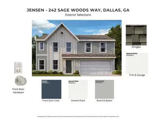 New construction Single-Family house 242 Sage Woods Wy, Dallas, GA 30132 plan Jensen - image