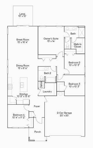 New construction  house 387 Puma Lp, Groveland, FL 34736 plan Newhaven - image