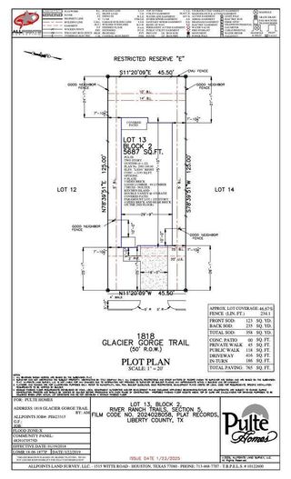 New construction Single-Family house 1818 Glacier Gorge Trl, Dayton, TX 77535 plan Gustine - image