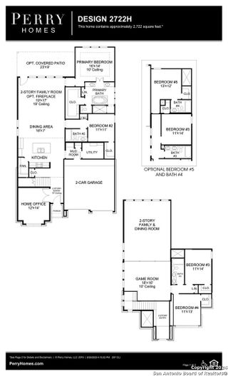 New construction Single-Family house 1454 Brewerton, San Antonio, TX 78253 Design 2722H- photo