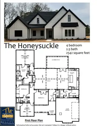 New construction Single-Family house 127 Woodford Dr, Roopville, GA 30170 plan Honeysuckle - image