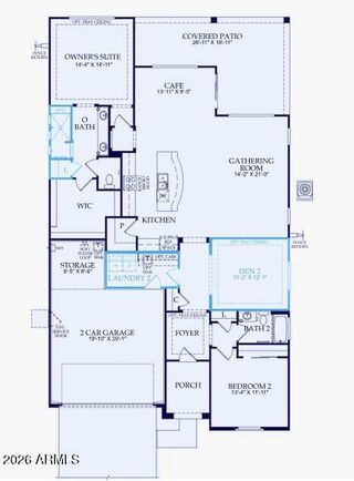 New construction  house 6374 W Honors Wy, Florence, AZ 85132 plan Preserve Final Opportunity - image