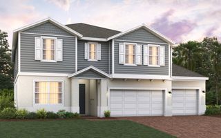 New construction Single-Family house 5816 Sophieann St, St. Cloud, FL 34771 plan Sims 3-Car - image