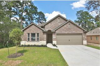 New construction Single-Family house 12135 Mustang Avenue, Willis, TX 77378 Landmark Series - Blanton- photo