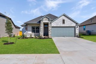 New construction Single-Family house 110 Divisadero Dr, Hutto, TX 78634 plan Brazos | Prairie Winds - image