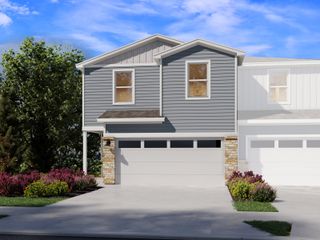 New construction Townhouse house 135 Calcite Rd, Unit 1, Kyle, TX 78640 plan The Waterloo (175E) - image