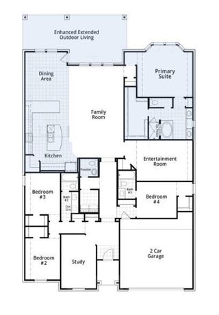 New construction Single-Family house 12242 Valencia Blvd, Mont Belvieu, TX 77523 plan Canterbury Plan - image
