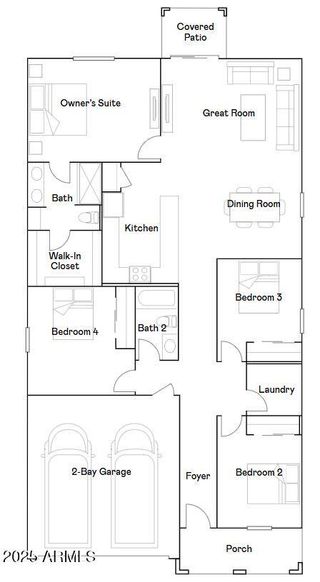 New construction  house 4639 E Amethyst Ln, San Tan Valley, AZ 85143 plan Hadley Plan 3470 - image