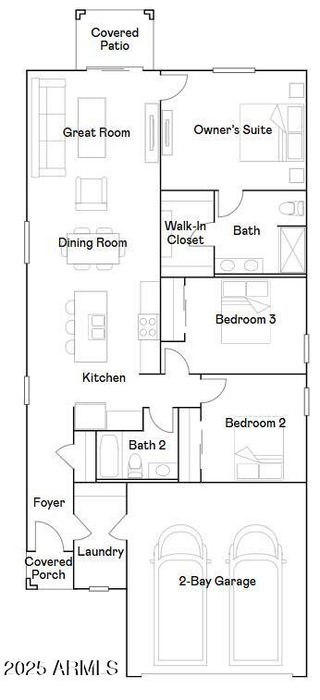 New construction house 9552 W Verde Ln, Phoenix, AZ 85037 plan Cambria Plan 3071 - image